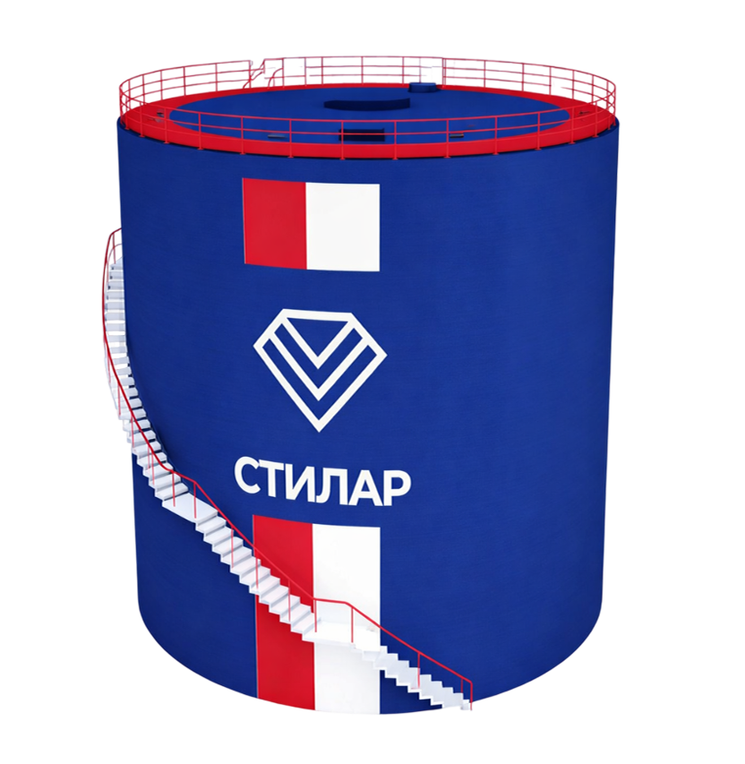 Цельносварной резервуар РВС для сточных вод 50 м³ от завода-производителя