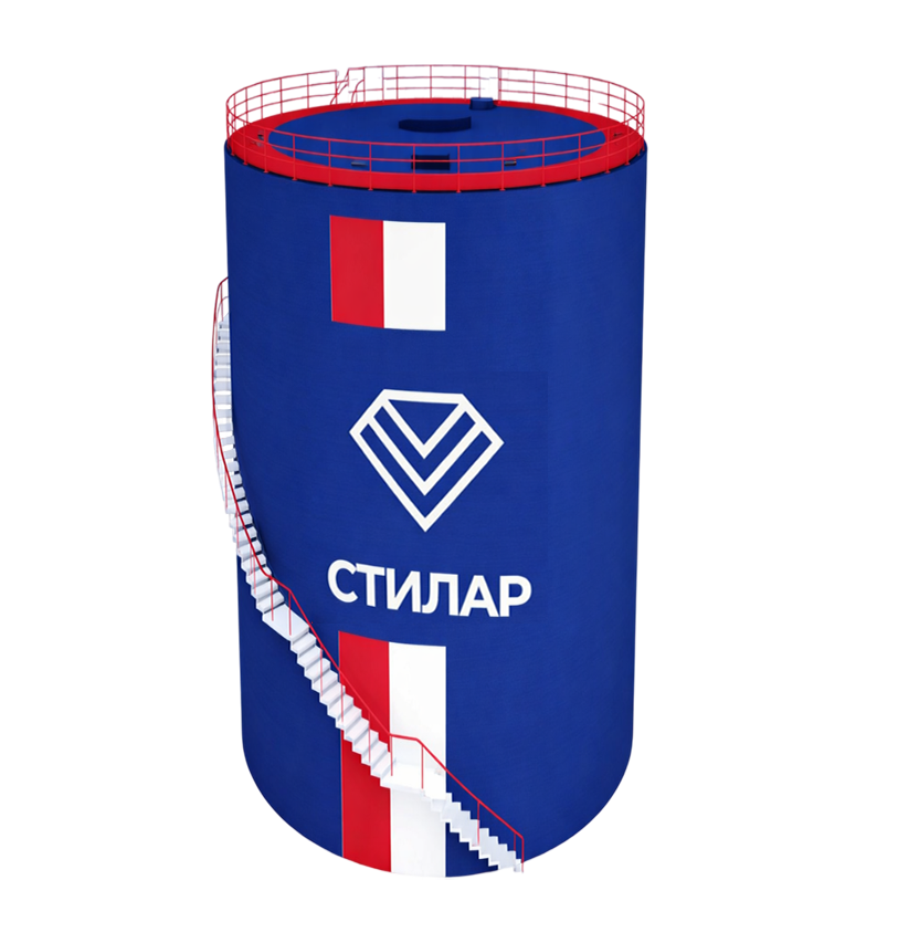 Цельносварной резервуар РВС для воды 10 м³ от завода-производителя